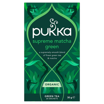 Pukka Herbs Supreme Green Matcha Tea Bolsas 20 por paquete