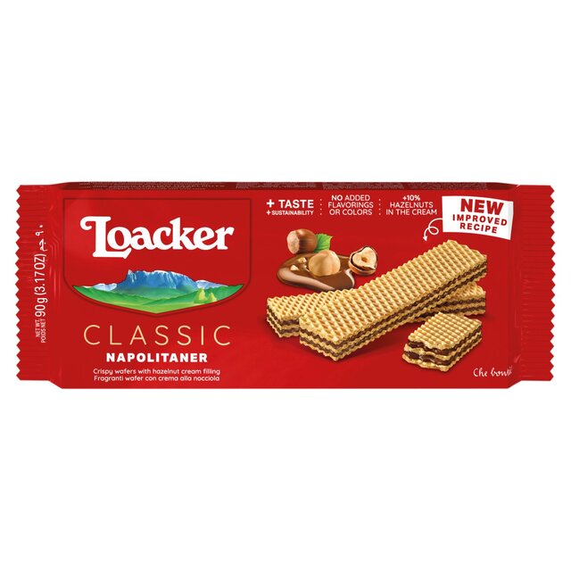 Loacker Napolitaner Haselnusscreme Wafer 90g