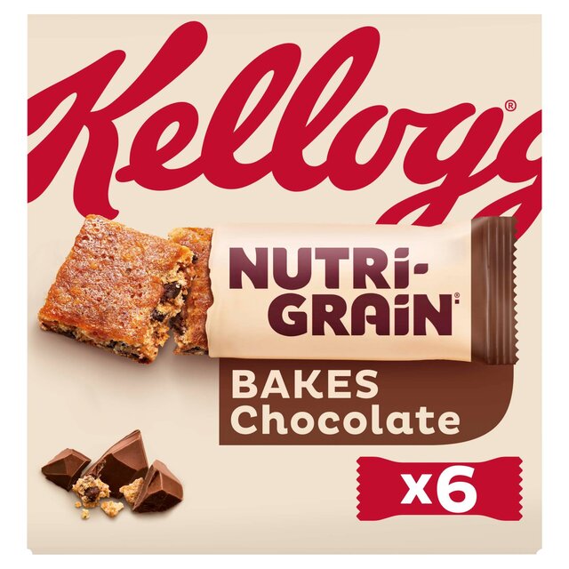 Kellogg's Nutri Grain Elevenses Chocolate Chip Bakes 6 per pack