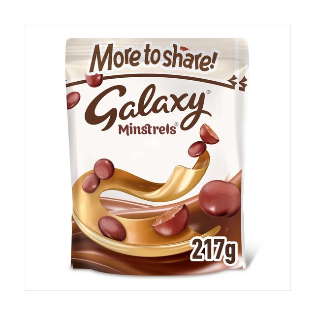 Galaxy Minstrels Chocolate Más para compartir bolsas de bolsa 240G