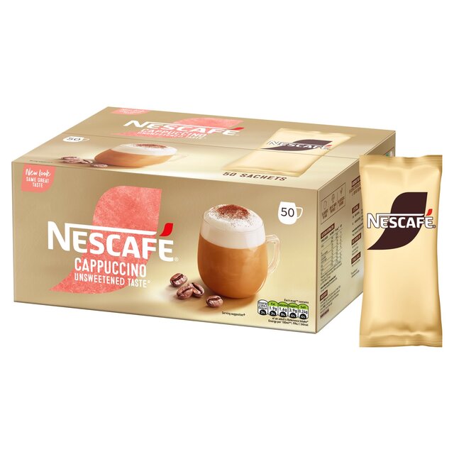 Sachetas de capuchino de oro nescafe 50 por paquete