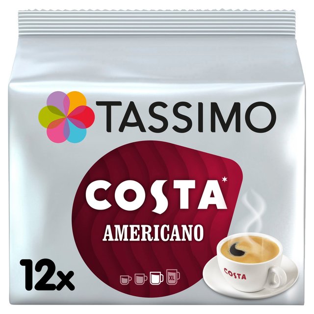 Tassimo Costa Americano Coffee Pods 16 por paquete 