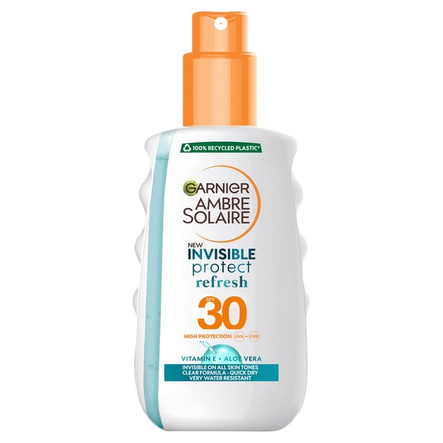 Ambre Solaire Invisible Protect SPF 30 Refresh Sun Cream Spray 200 ml