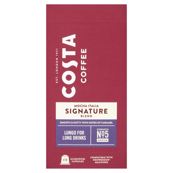 Costa Coffee Nespresso Compatible Signature Blend Lungo 10 par pack