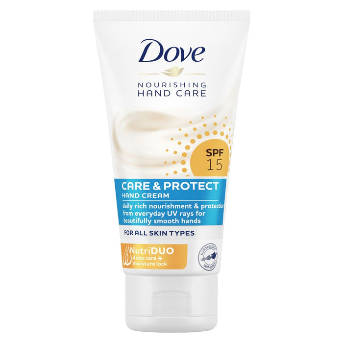 Dove Care et protéger la crème pour les mains avec SPF 75 ml