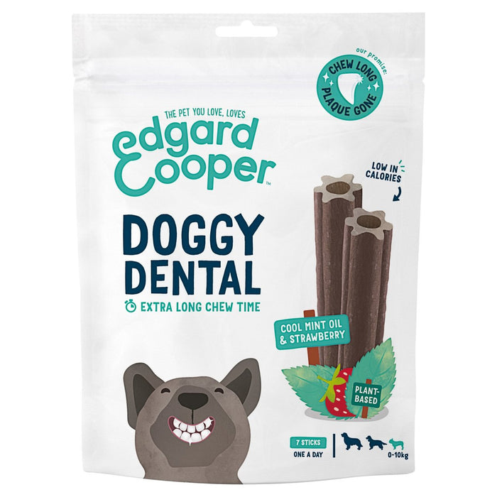 Edgard & Cooper Strawberry & Mint Small Dog Dental Sticks 7 pro Pack