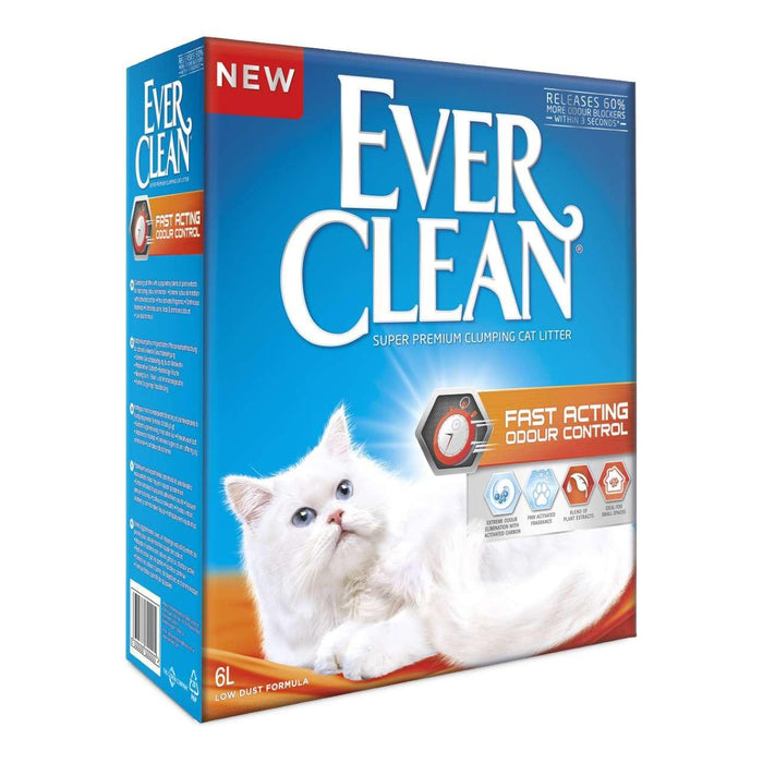 Immer sauber, schnell wirkende Geruchskontrolle Klumpen Katzenstreu 6l