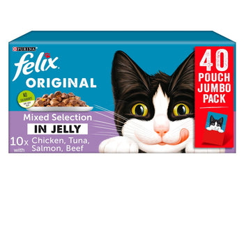Felix Cat Food Sélection mixte dans la gelée 40 x 100g