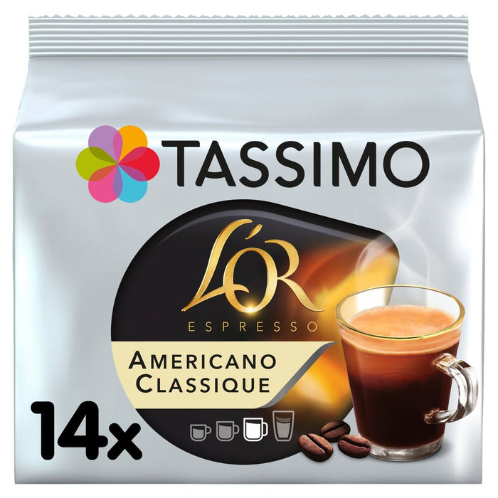 Tassimo L'Or Americano Coffee Pods 14 por paquete