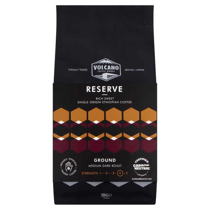 Volcano Coffee Works Reserve Rich Sweet Ground Coffee 200g