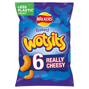 Walkers Wotsits bocadillos realmente con queso 6 x 16,5 g 