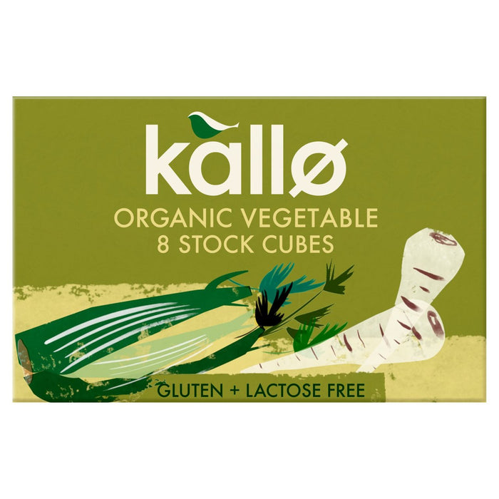 Cubes de bouillon de légumes bio Kallo 8 x 11g