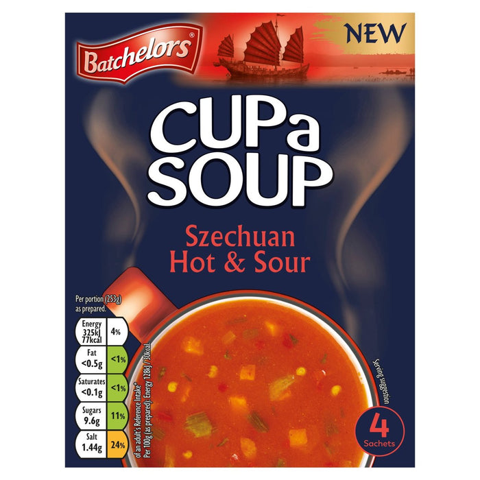 Batchelors Szechuan Hot & Sour Cup A Suppe 92G