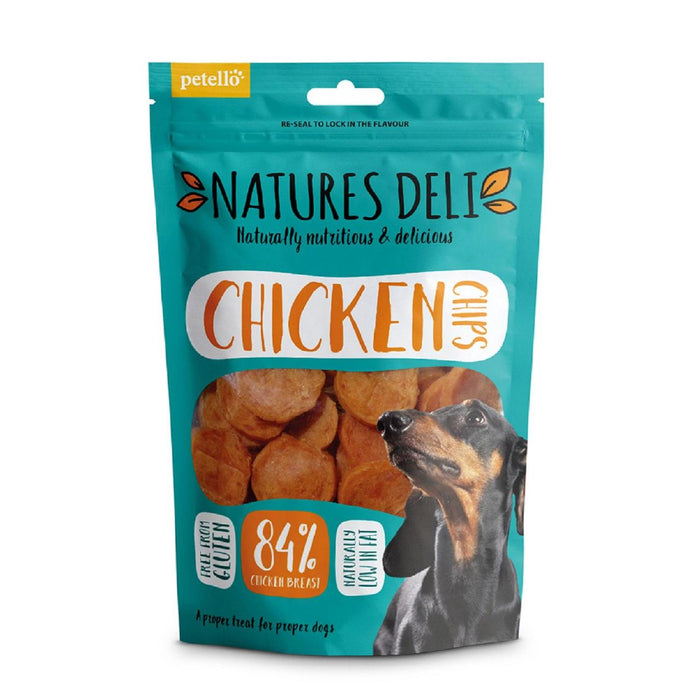 Natures Deli Chicken Chips Dog Treats 100g
