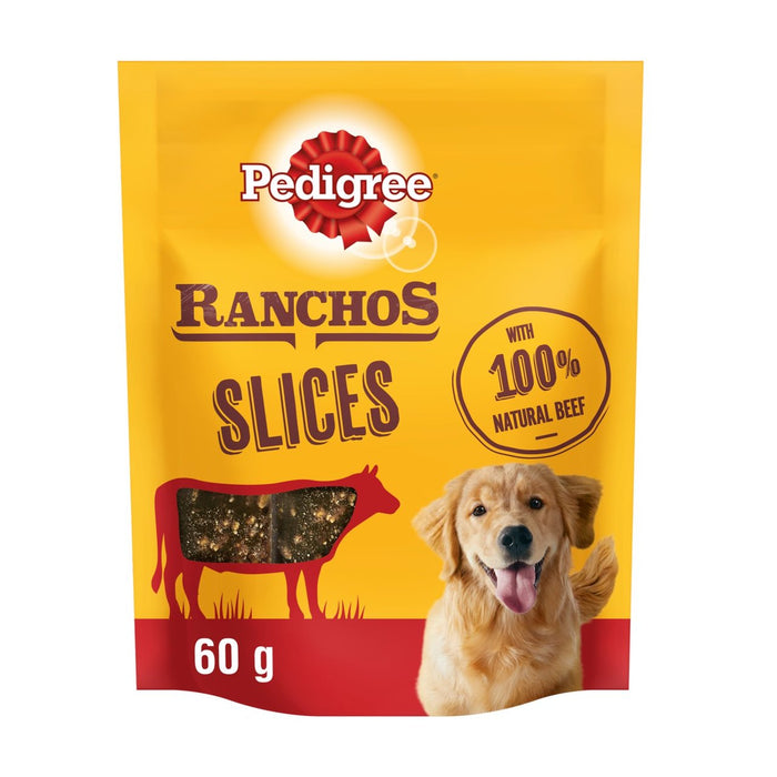 Pedigree Ranchos corta las golosinas para perros con carne de res 60g