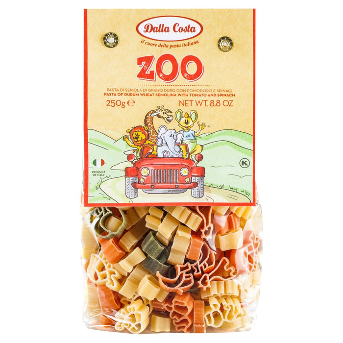 Dalla Costa Tri Colour Zoo Pasta 250g