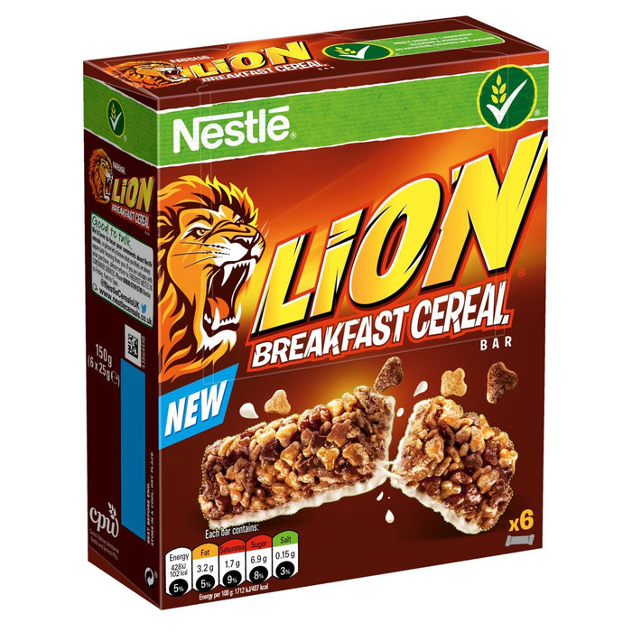 Nestle Lion Cereal Bar 6 par paquet